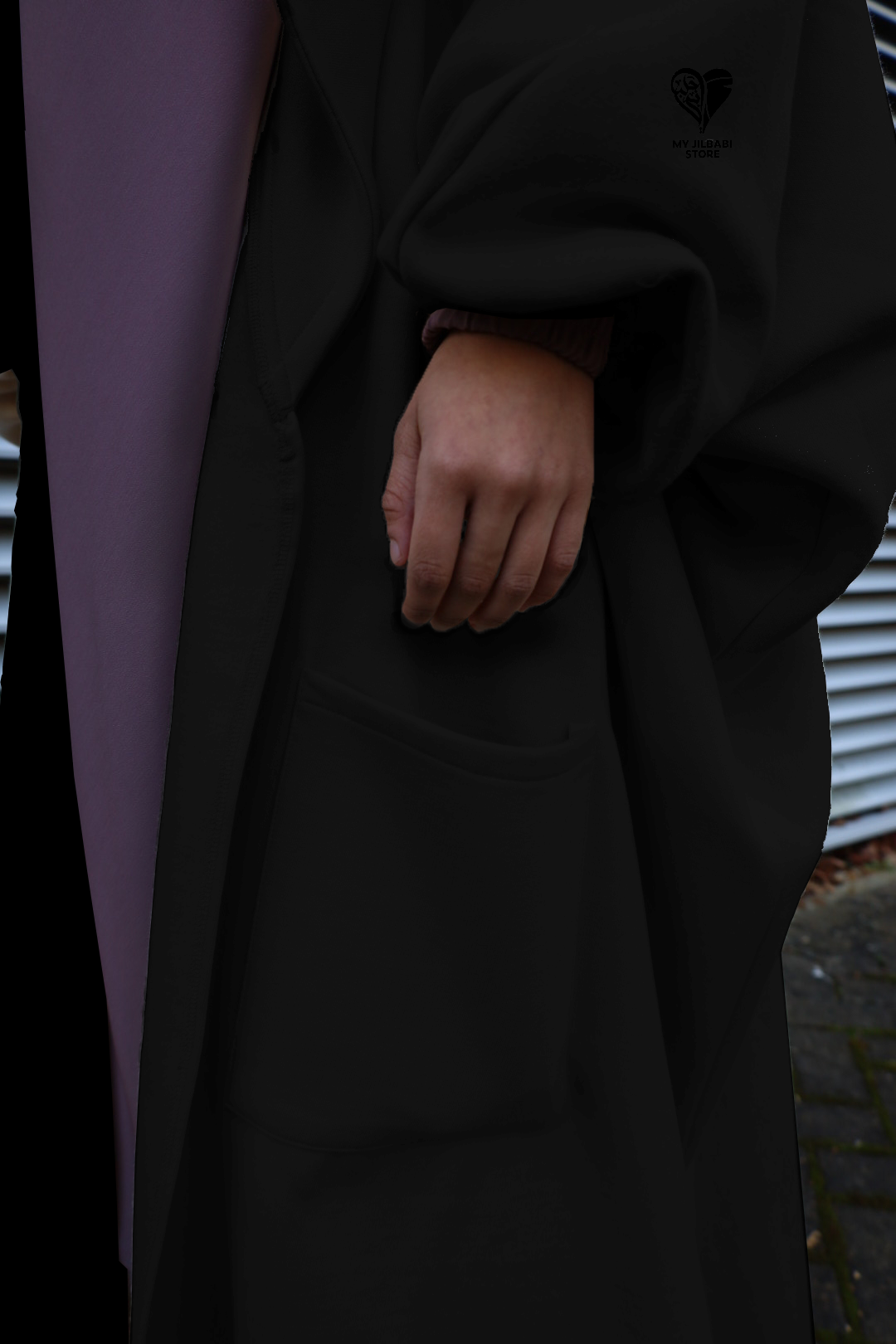 Black Long Jilbab Jacket