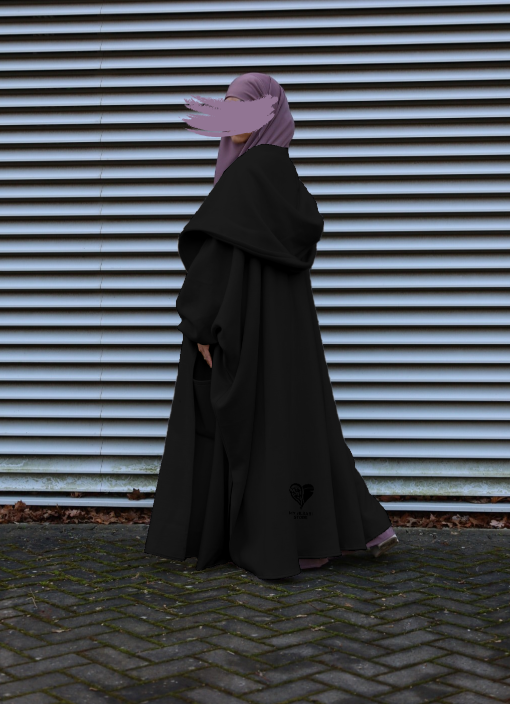 Black Long Jilbab Jacket