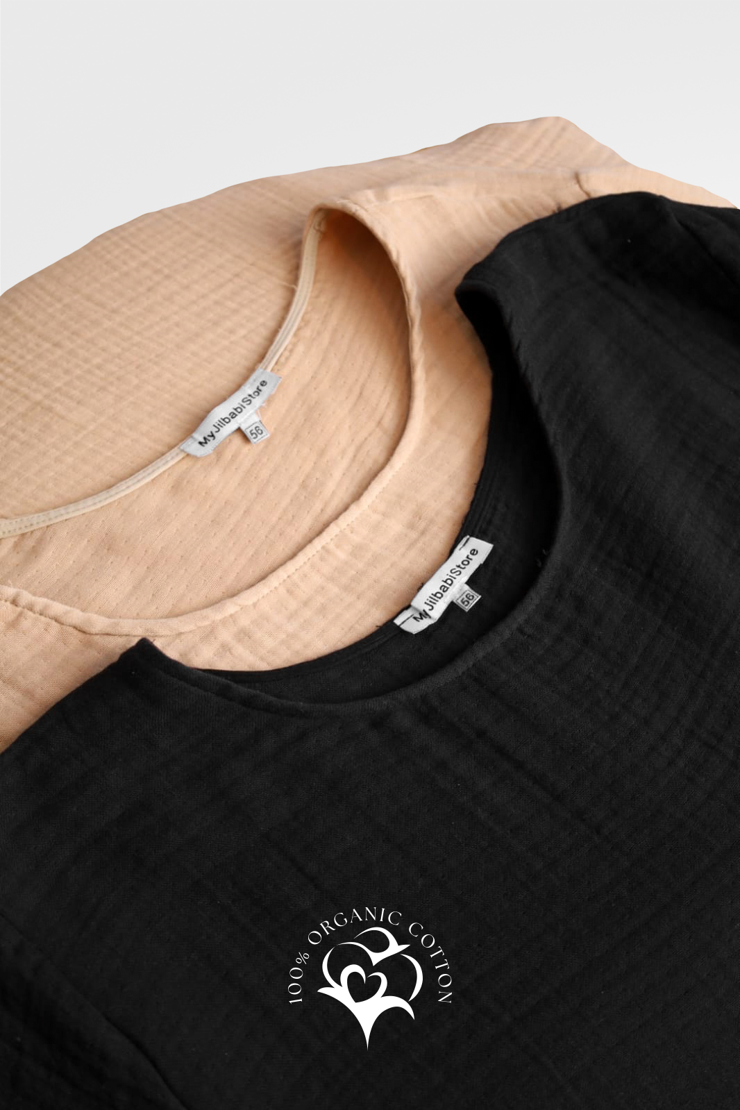 100% Organic Cotton Abaya Beige