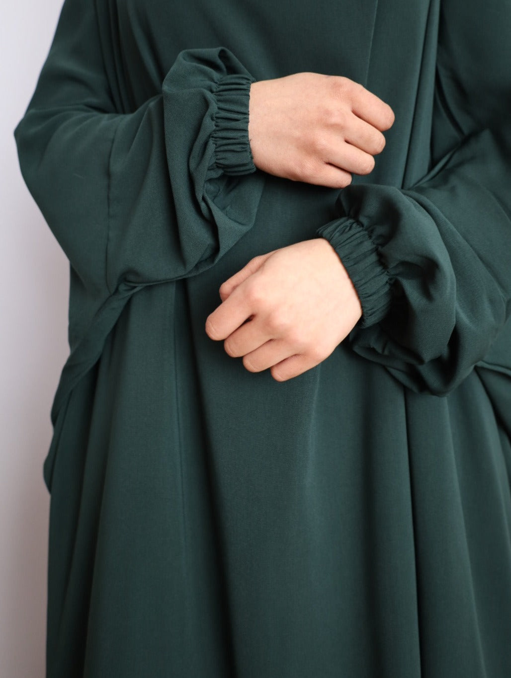 dark green 2 piece jilbab