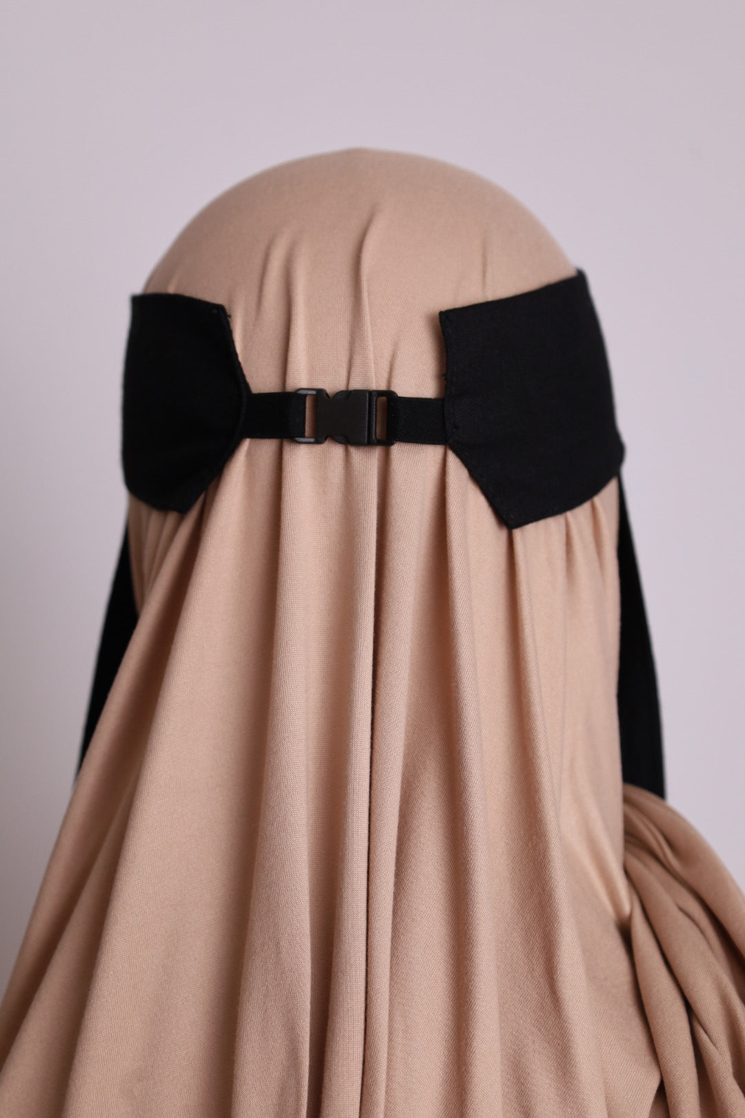 100% Cotton Niqab Black