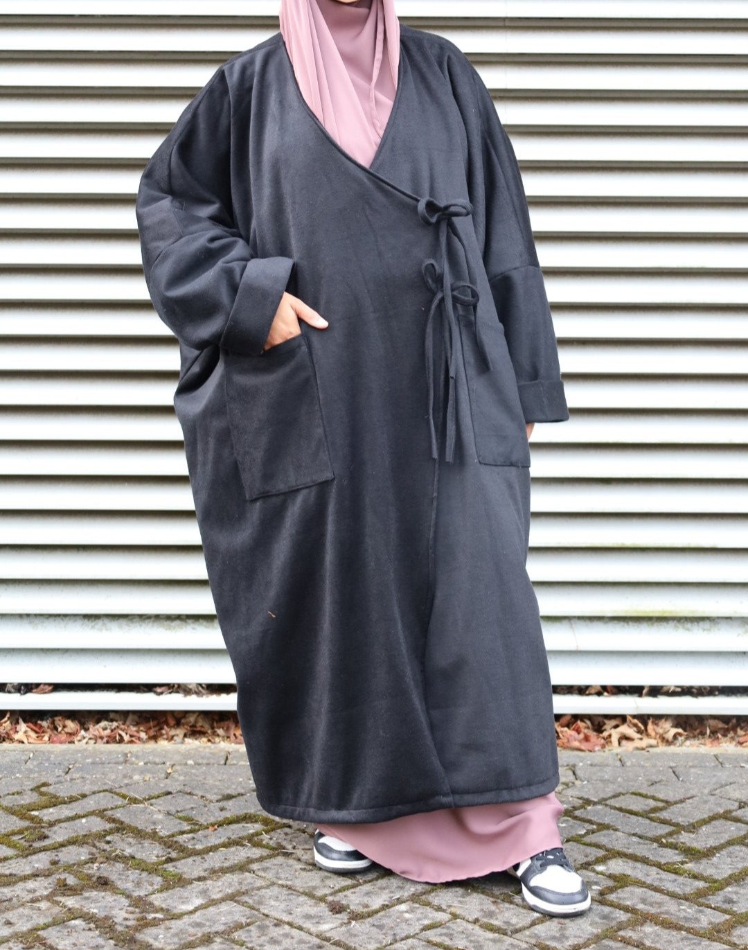 100% Cashmere Jilbab Jacket Black