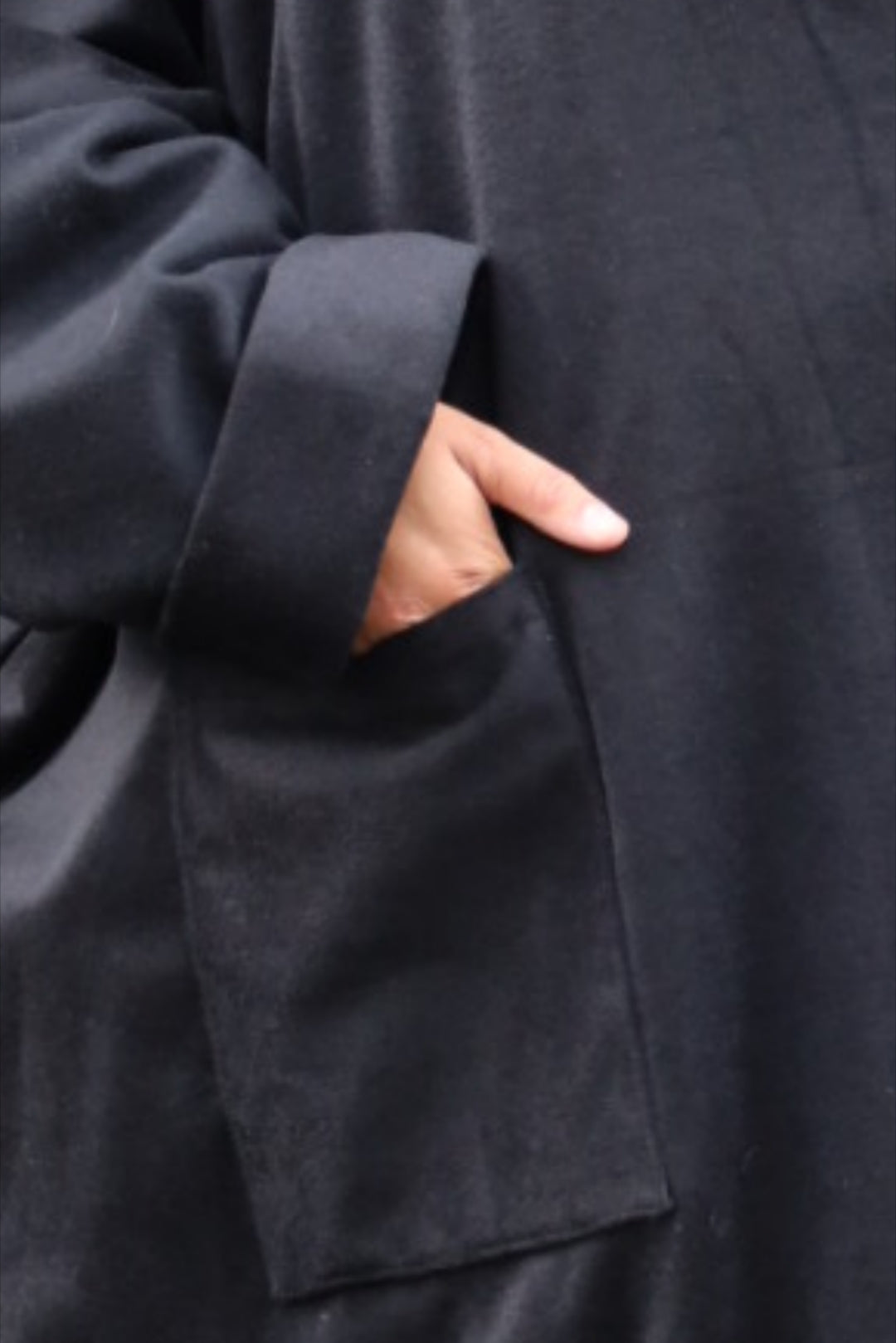 100% Cashmere Jilbab Jacket Black