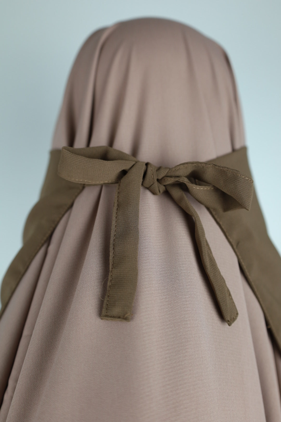 Mocha Non Iron Half Niqab