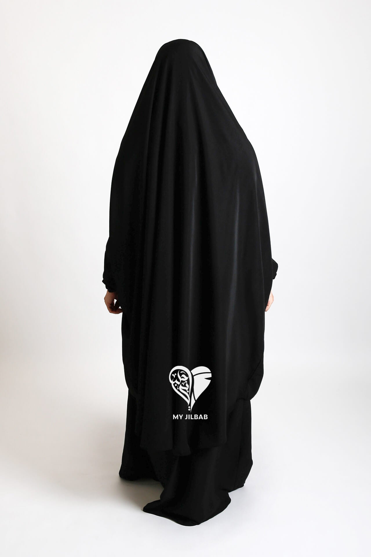 Black- 2 Piece Matte Jilbab