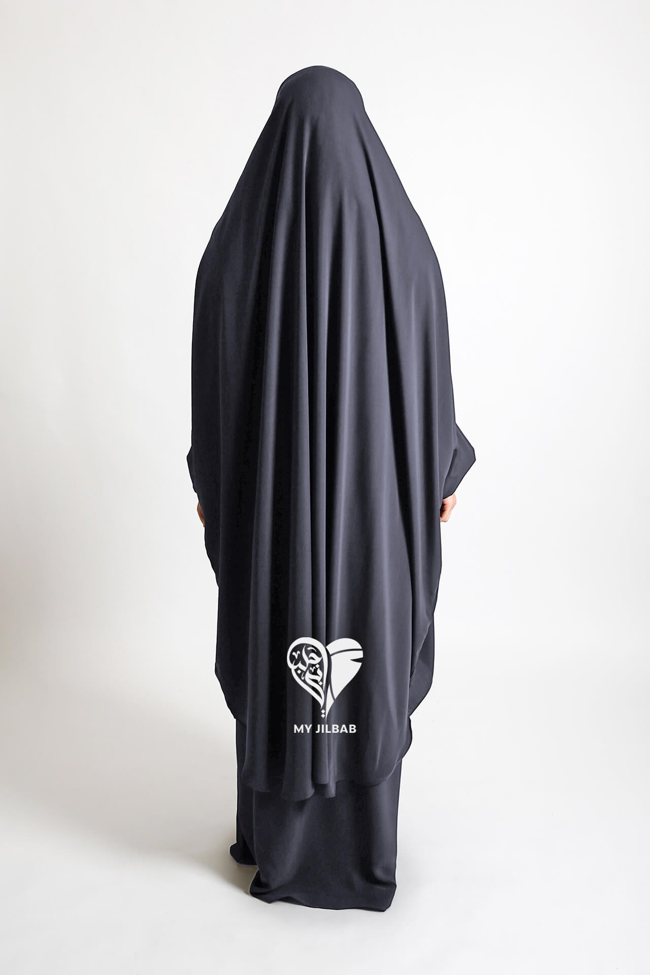 Charcoal Grey- 2 Piece Matte Jilbab