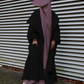 Black Long Jilbab Jacket