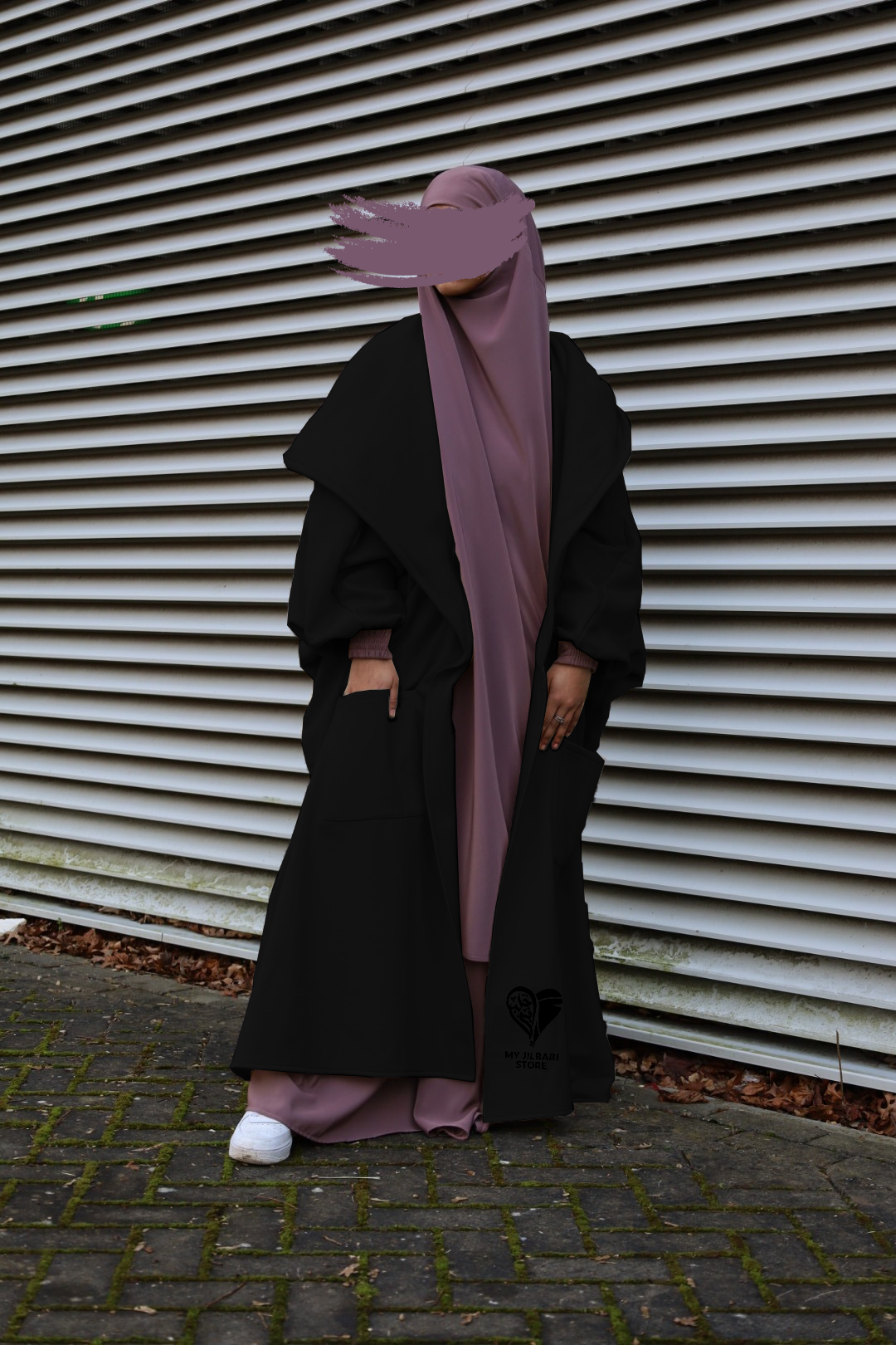 Black Long Jilbab Jacket