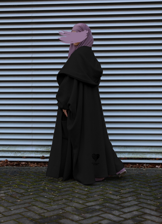 Black Long Jilbab Jacket