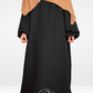 100% Organic Cotton Abaya Black