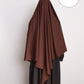 Cotton Diamond Khimar Dark Brown