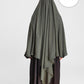 100% Cotton Diamond Khimar Dark Grey