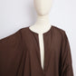 Dark Brown - 3 Piece Nursing Abaya Set