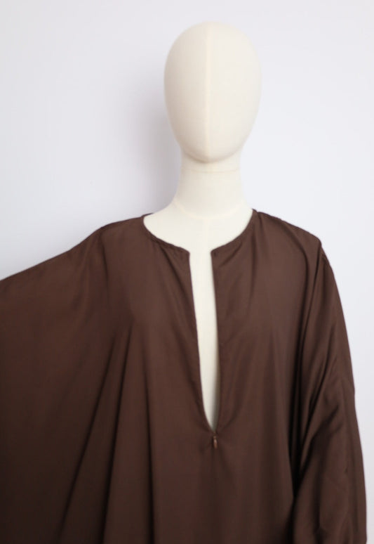 Dark Brown - 3 Piece Nursing Abaya Set