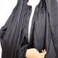 Black Beauty Prayer Abaya With Attached Scarf