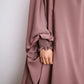 2 piece jilbab with frilly sleeves made in nida fabric
