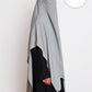 100% Cotton Khimar Light Grey