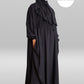 Soft cotton abaya featuring 2 pockets and a nursing zip. Perfect for hajj and umrah and hot climates. Opaque fabric and does not cling to the body.