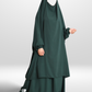 dark green 2 piece jilbab