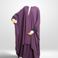 Purple - 3 Piece Nursing Abaya Set