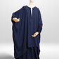 Navy - 3 Piece Nursing Abaya Set