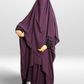 Purple - 3 Piece Nursing Abaya Set