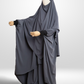 Dark Grey - 3 Piece Nursing Abaya Set