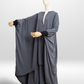 Dark Grey - 3 Piece Nursing Abaya Set