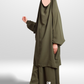 girls khaki 2 piece jilbab