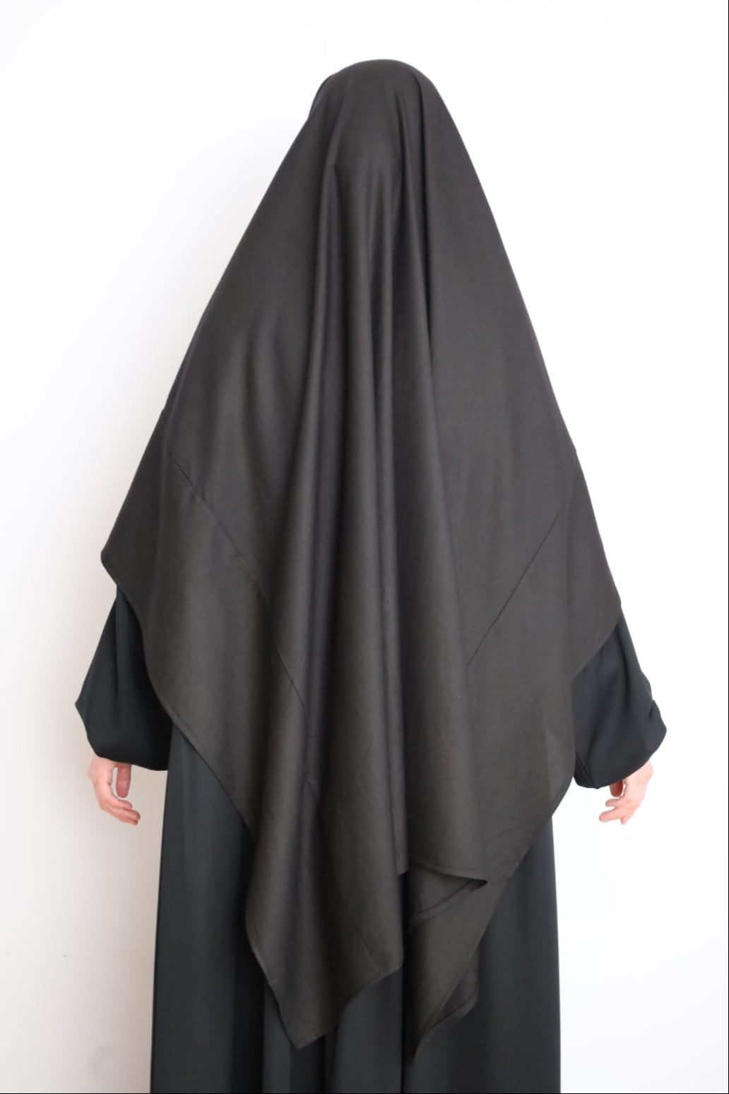 100% Cotton Khimar Black