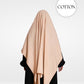 100% Cotton Khimar Light Beige