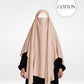 100% Cotton Khimar Light Beige