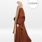 Long Dark Brown Jilbab Jacket