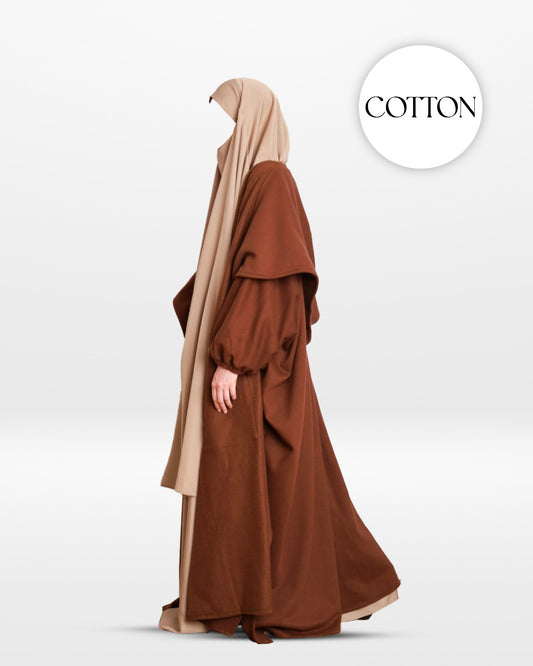 Long Dark Brown Jilbab Jacket