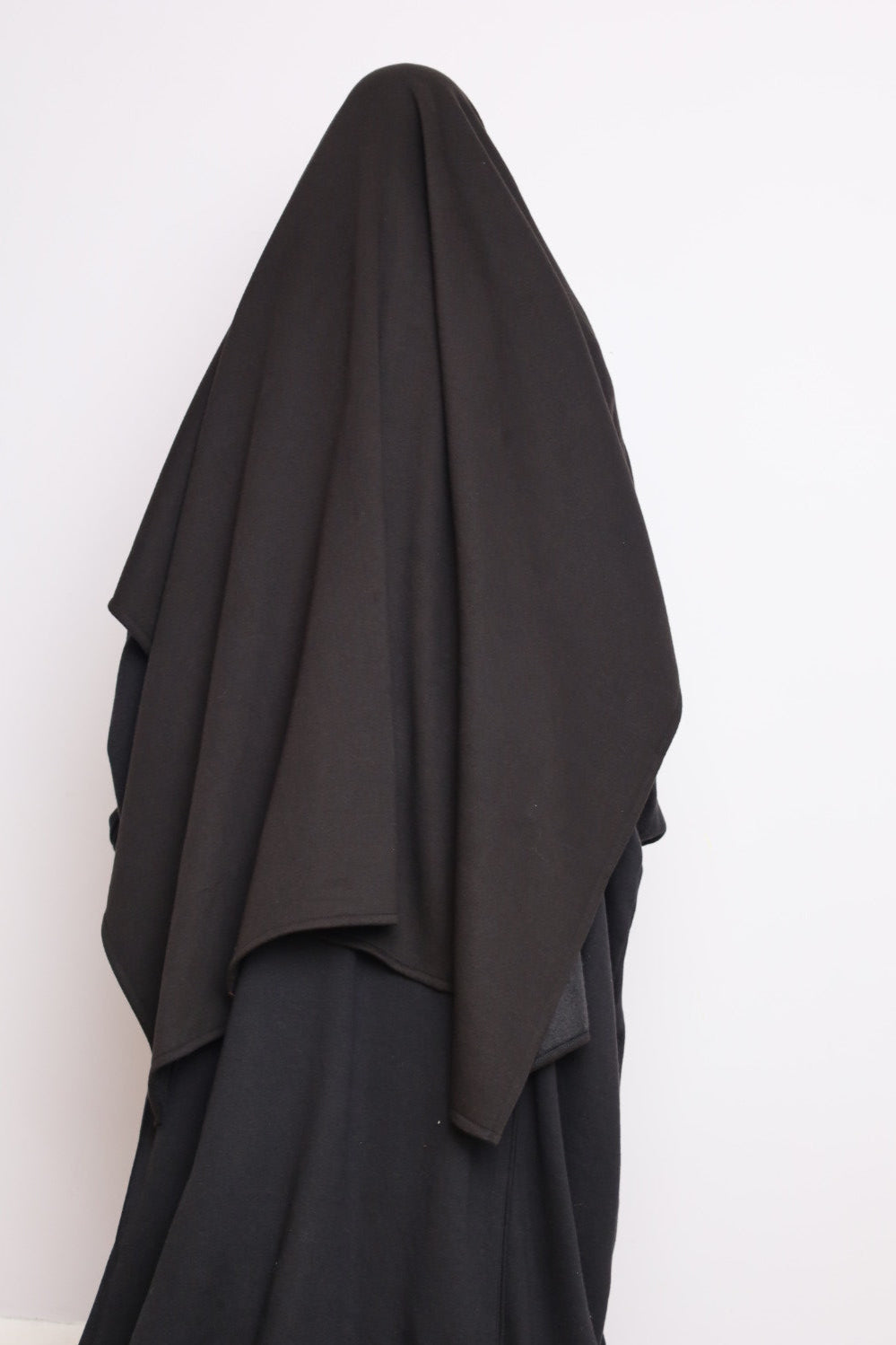 Winter Khimar With Pockets Black