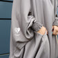 Light Grey Nida - 2 Piece Superluxe Jilbab