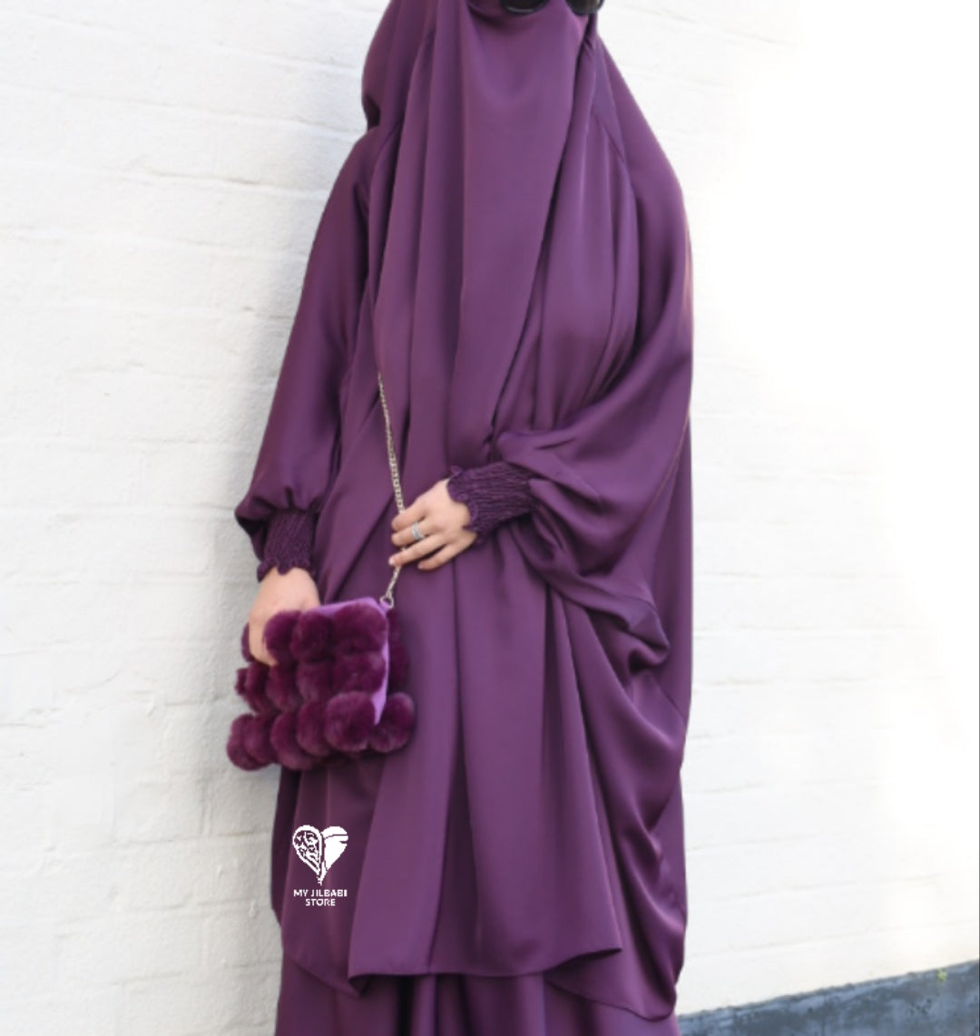 Dark Purple Nida - 2 Piece Superluxe Jilbab