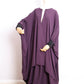 Purple - 3 Piece Nursing Abaya Set