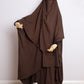 Dark Brown - 3 Piece Nursing Abaya Set