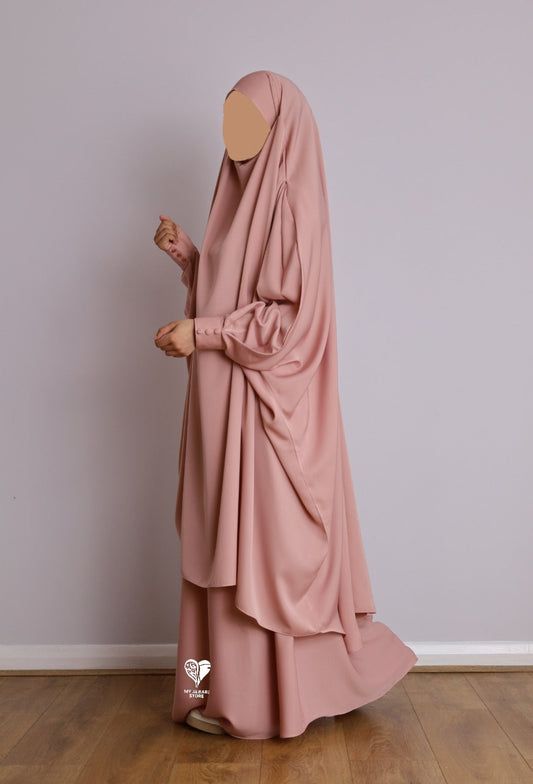 pink eid 2 piece jilbab
