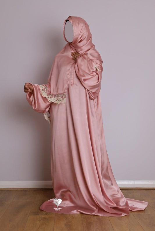 prayer abaya with attached scarf