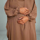 taupe 2 piece jilbab