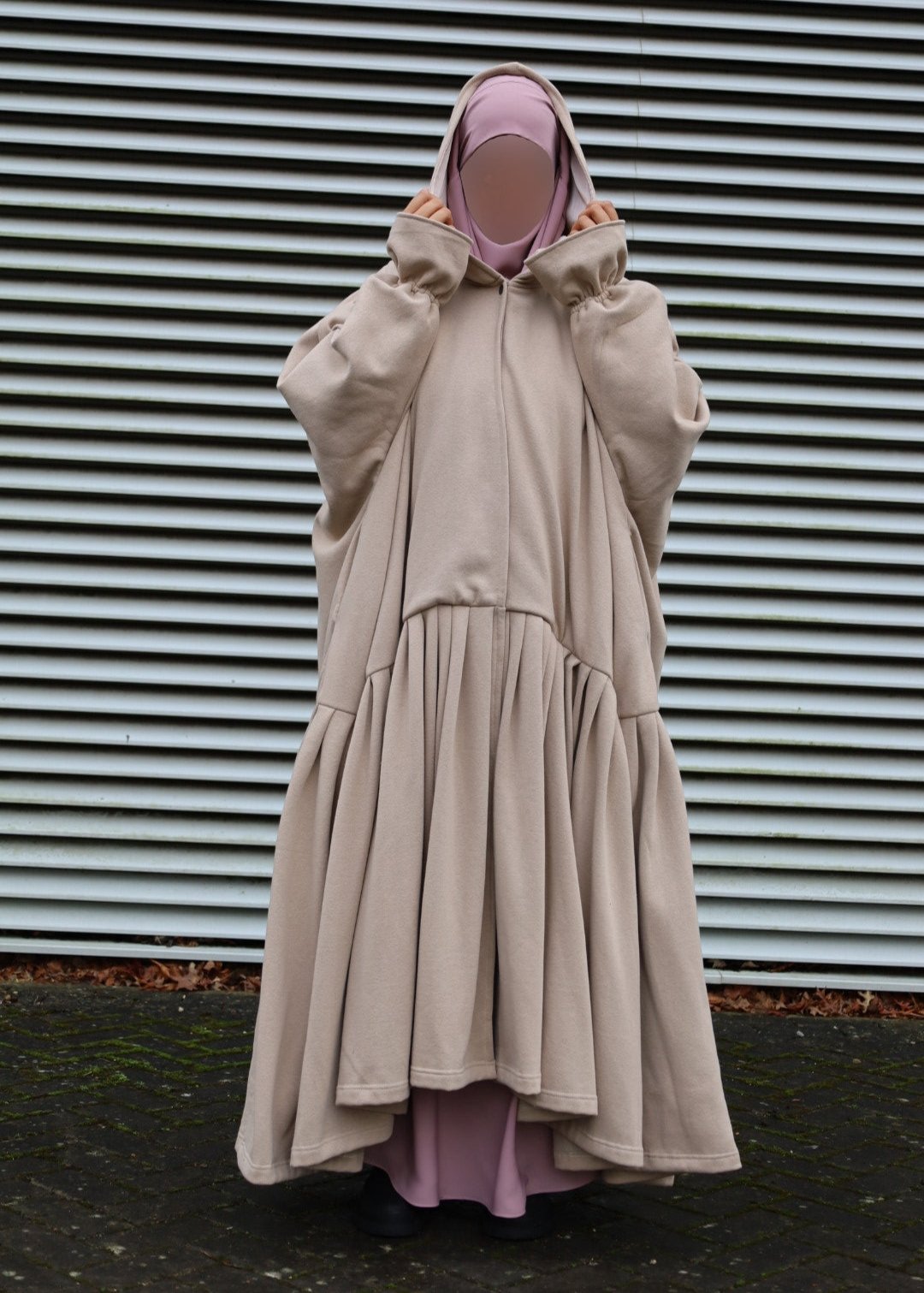 beige jilbab jacket