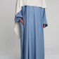 Cotton Abaya Light Blue