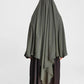 Cotton Diamond Khimar Dark Grey