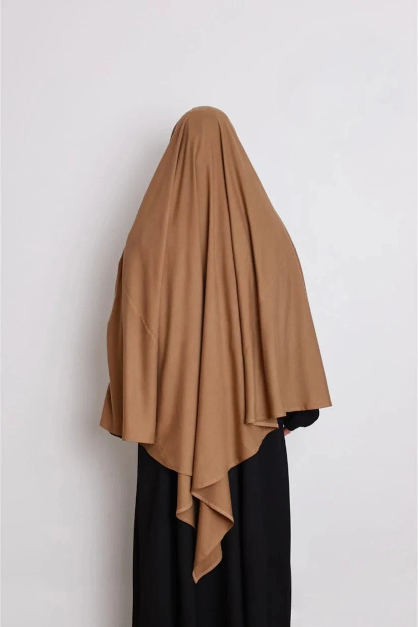 Cotton Diamond Khimar Taupe