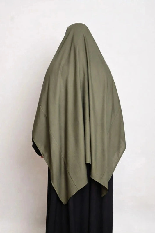 Cotton Khimar Khaki