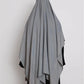 Cotton Khimar Light Grey