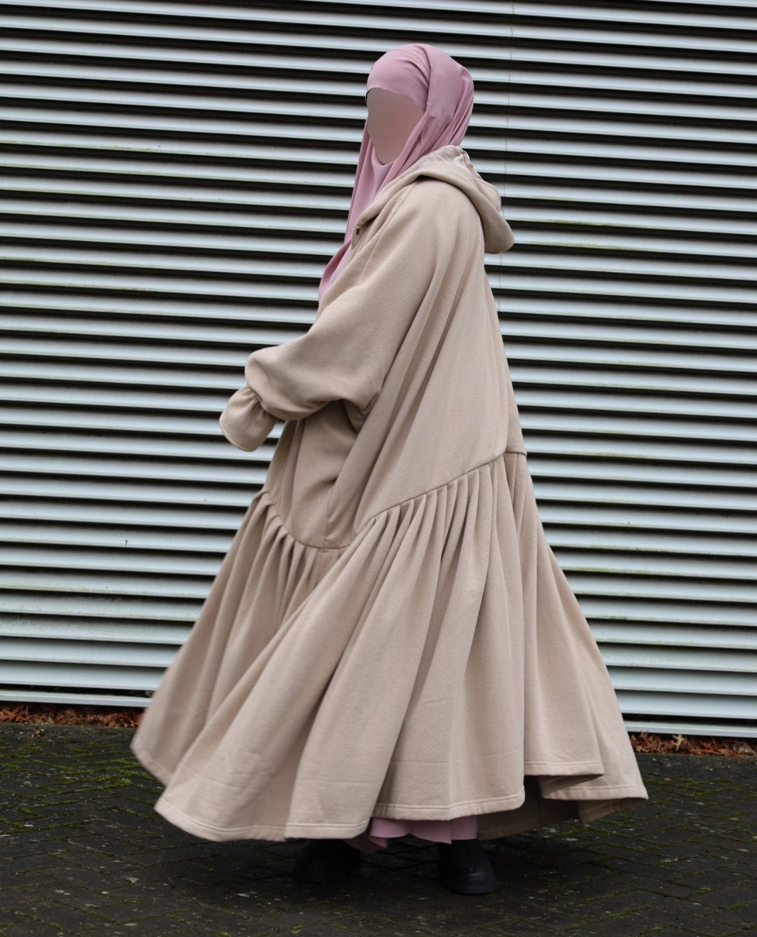 beige jilbab jacket