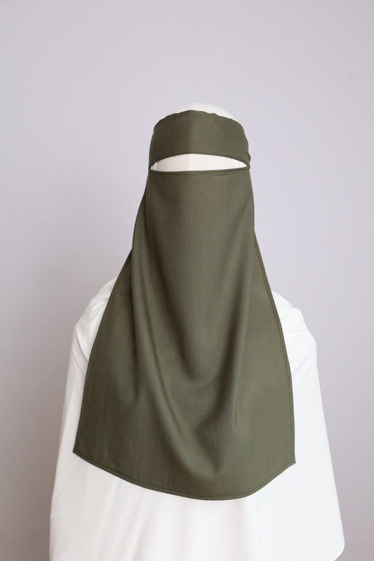 Cotton Niqab Khaki